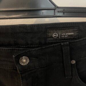 AG Jeans Farrah High Rise Crop Size 31 Black